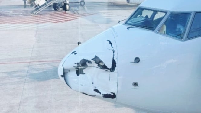 Pesawat Garuda Indonesia Alami Kerusakan Moncong Usai Terbang dari Jakarta, Ini Penjelasan Maskapai