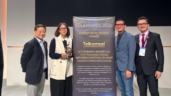 Telkomsel Buktikan Kekuatan 5G untuk Industri Manufaktur, Raih Penghargaan Internasional GTI Awards