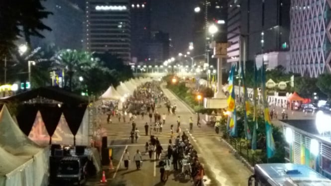 Jalan MH Thamrin-Sudirman Ditutup Malam Takbiran, Pemprov DKI Gelar Car Free Night Spektakuler Rayakan Idul Fitri