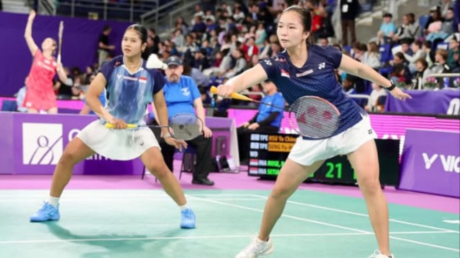 Rachel/Febi Taklukkan Drama Tiga Set, Lolos ke Perempat Final Orleans Masters dengan Penuh Perjuangan