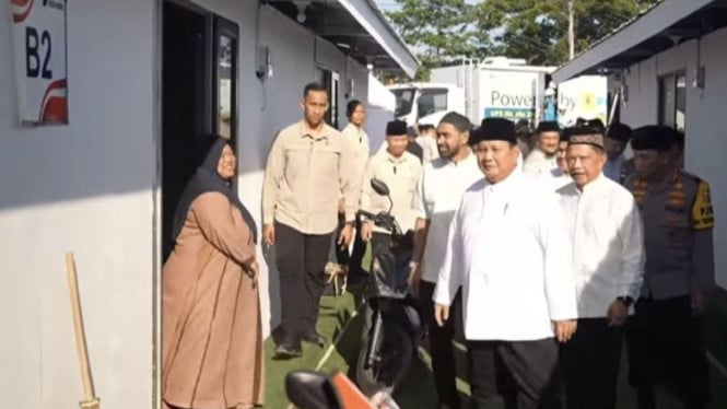 Prabowo Prioritaskan Nasib Korban Bencana Aceh Tamiang, Langsung Tinjau Huntara Usai Rayakan Lebaran
