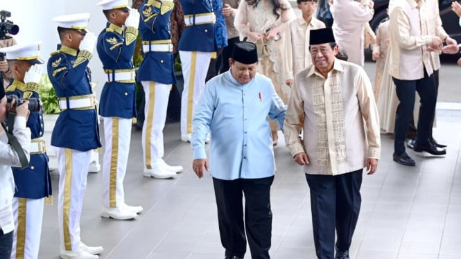 Prabowo Buka Pintu Istana untuk Halal Bihalal, SBY dan Jokowi Hadir Bersama
