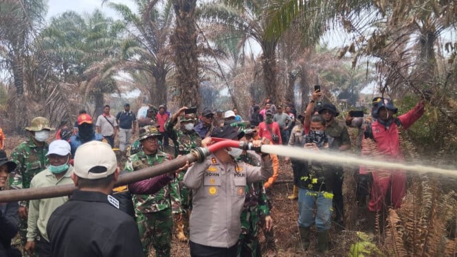 Operasi Besar-besaran Polres Pelalawan: 500 Hektare Lahan Terbakar Berhasil Diusut, Tersangka Ditangkap