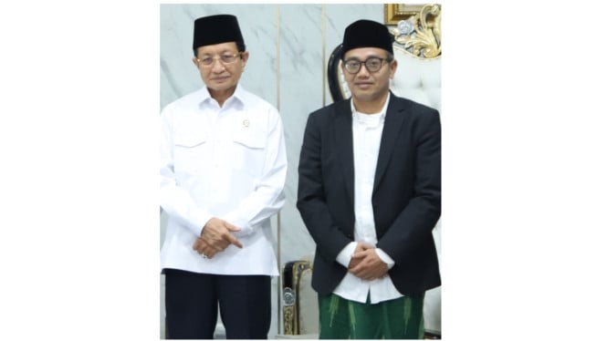 Gus Salam Temui Menag Nasaruddin: Pimpinan NU Apresiasi Track Record Tokoh Agama yang Matang