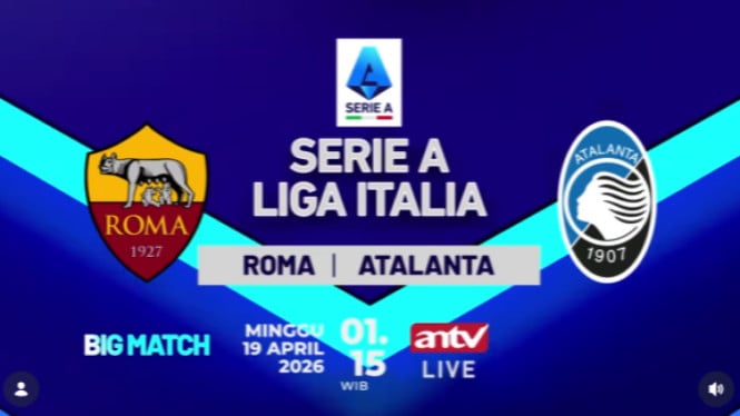 Roma vs Atalanta Pekan 34 Serie A: Saksikan Pertarungan Sengit Langsung di ANTV Tanpa Bayar