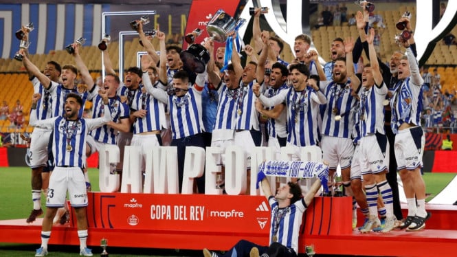 Penalti Dramatis Bawa Real Sociedad Juara Copa del Rey, Atletico Madrid Tertunduk