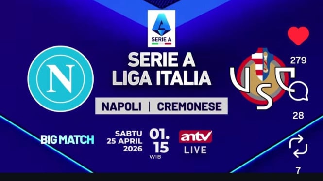 Napoli Vs Cremonese Berlangsung Seru! Hojlund dan Audero Jadi Bintang Pertarungan di Pekan 34 Serie A