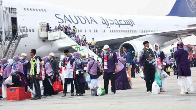 Pesawat Haji Saudi Airlines Alami Masalah Mesin, Terpaksa Mendarat Darurat di Kualanamu