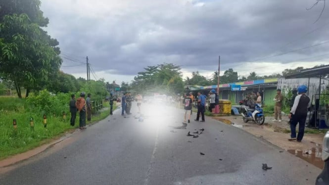 Tragis! Prajurit TNI AL Tewas Tertabrak Fortuner Pengendara China di Tanjungpinang