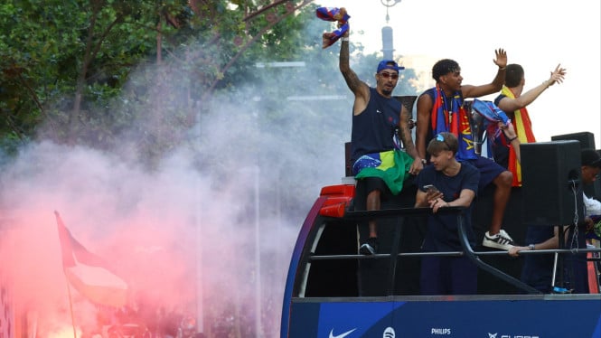 Lamine Yamal Tunjukkan Solidaritas Palestina di Pesta Juara Barcelona, Aksi yang Mencuri Sorotan