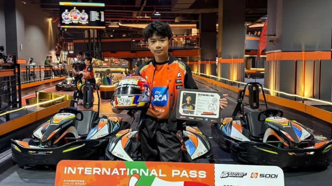 Si Kecil dari Tangerang Siap Gebrak Ajang Gokar Internasional di Negeri Pasta