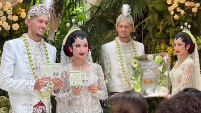 Justin Hubner Resmi Jadi Suami Jennifer Coppen, Bek Timnas Pilih Mualaf Sebelum Sakramen Pernikahan