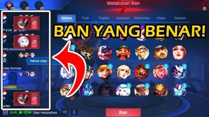 Hirara Jadi Raja Ban Season 41 MLBB! Ini Dia 5 Hero Paling Ditakuti di Ranked Terbaru