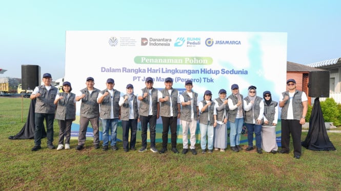 Jasa Marga Hijaukan Tol Nasional dengan Program Penanaman Pohon Masif Selama Juni