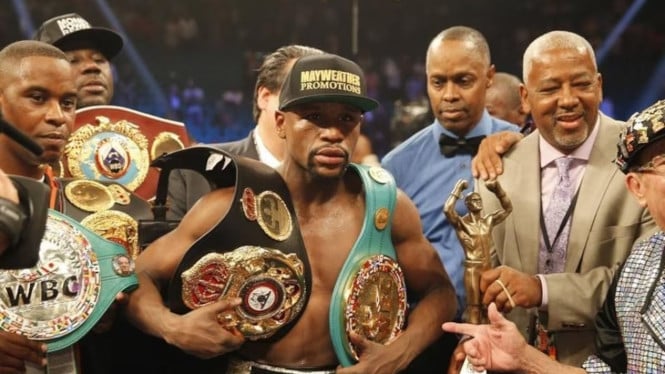 Mimpi Comeback Mayweather Kandas: Pertandingan Eksibisi dengan Zambidis Resmi Dibatalkan