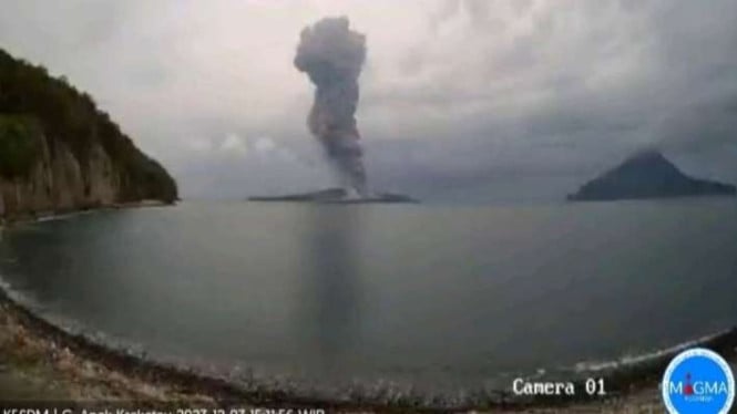 Anak Krakatau Mulai Bergejolak Lagi, Warga Diminta Jaga Jarak Aman 3 Kilometer