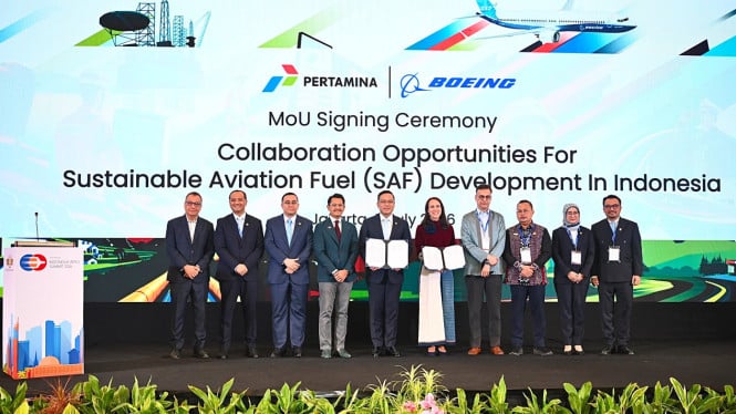 Pertamina Gandeng Boeing untuk Bangun Industri Bahan Bakar Pesawat Ramah Lingkungan Indonesia