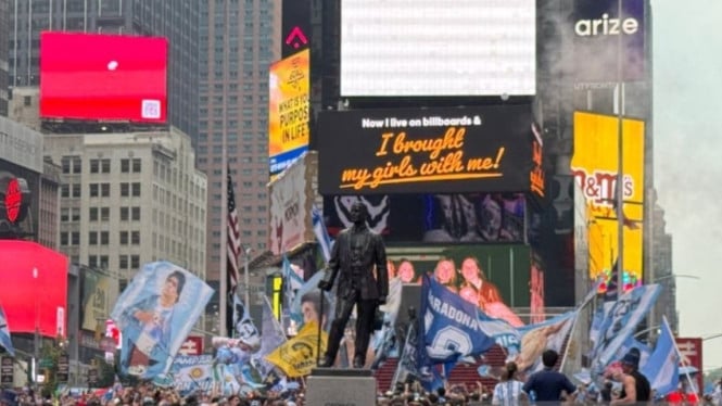 Gelombang Biru dan Putih Membanjiri Times Square, Argentina Siap Dominasi Final Piala Dunia 2026