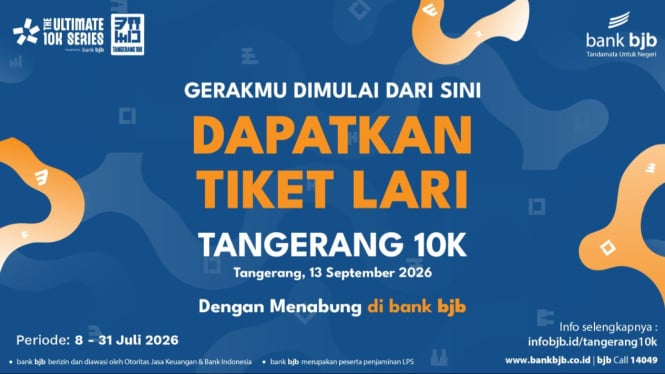 Bank bjb Buka Pintu Lari Sehat: Nabung Sekaligus Raih Tiket Tangerang 10K Gratis