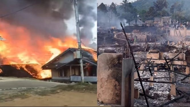 Tragedi Api di Kampung Adat Kasepuhan Ciptamulya: 51 Rumah dan 49 Leuit Habis Dilalap Bara