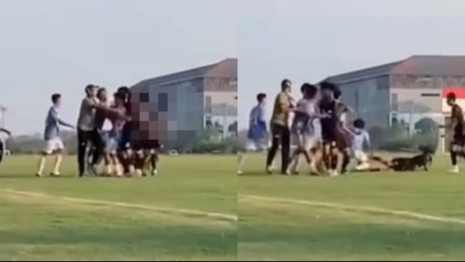 Insiden Brutal di Lapangan: Pemain U-17 Piala Soeratin Terpaksa Dibawa Ambulans Setelah Ditendang Gaya Kungfu
