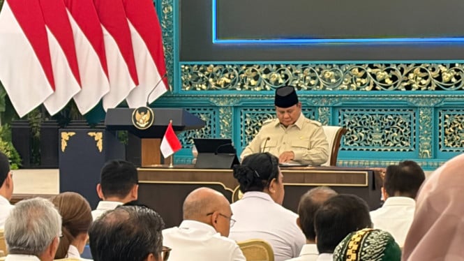 Prabowo Bikin Ruangan Istana Terbahak-bahak, Candaan soal Kadin hingga James Riady Menggelegar