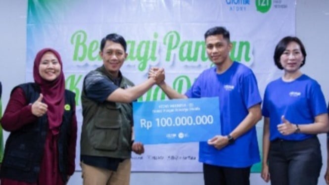 Atomy Indonesia Gencar Berbagi Berkah, Sudah Salurkan Rp 200 Juta untuk Keluarga Kurang Mampu