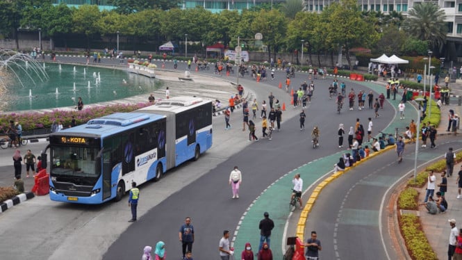 Waspada! Transjakarta Ubah Jalur 10 Rute Saat Perayaan HUT RI 17 Agustus