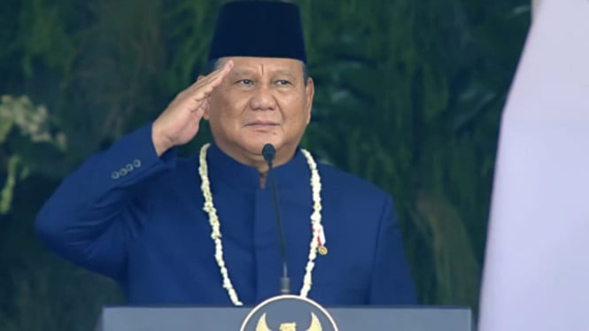 Prabowo Apresiasi Langsung Komandan Upacara, Ini yang Membuat Presiden Puas