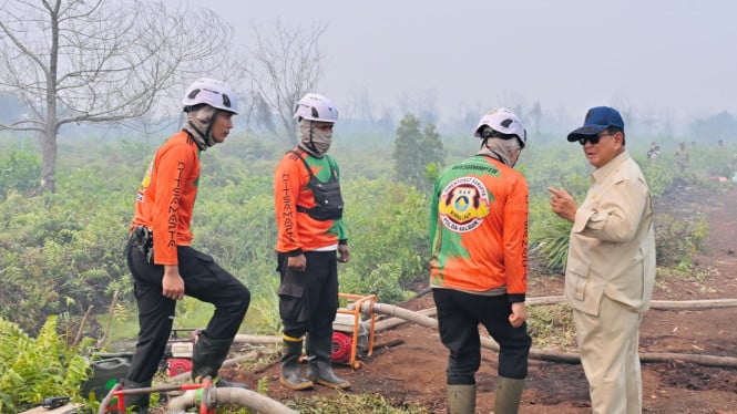 Presiden Prabowo Turun Langsung Evaluasi Kebakaran Hutan Kubu Raya, Perintahkan Respons Darurat Maksimal