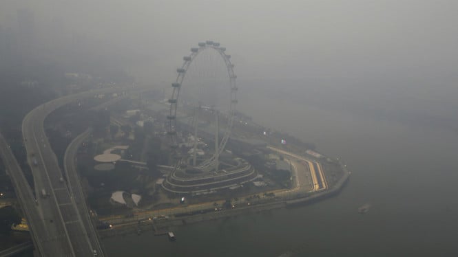 Ancaman Kabut Asap dari Hutan Tropis Indonesia Mengintai Kelancaran Grand Prix Singapura