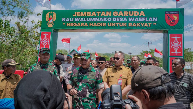 Proyek Raksasa TNI AD: 55 Jembatan di Maluku-Malut Kini Selesai Dibangun