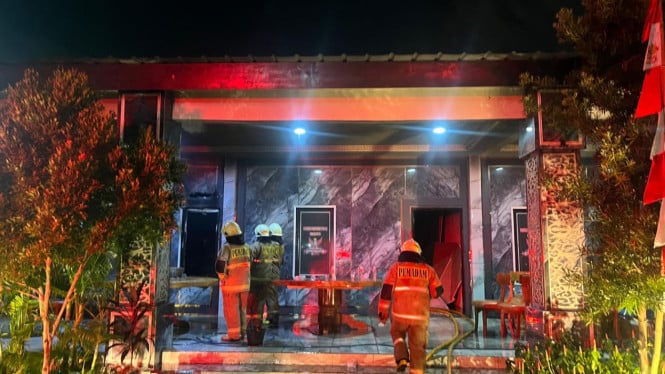Kantor GRIB Kebon Jeruk Hangus Terbakar, Polisi Selidiki Penyebab Api Misterius