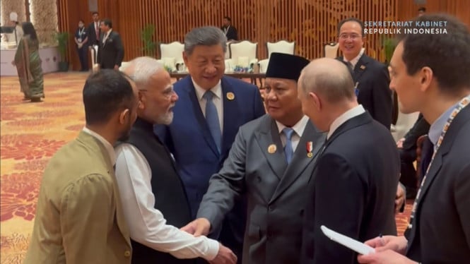 Prabowo Jalin Diplomasi Hangat dengan Pemimpin Rusia dan China di Panggung BRICS