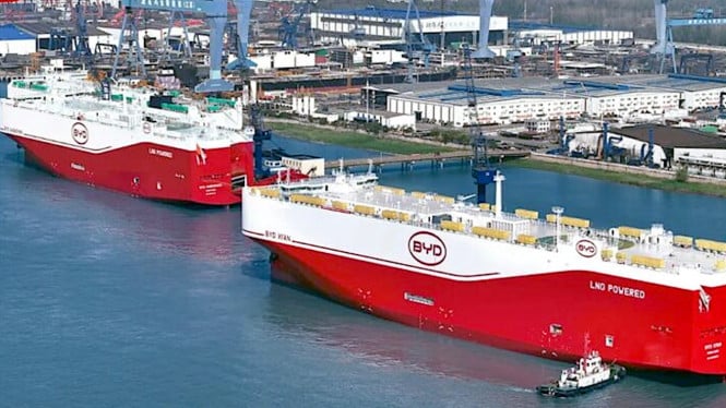 BYD Tambah Armada Kapal Logistik, Siap Dominasi Pasar Global dengan 10 Vessel Baru