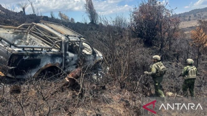 Tragis! Sopir Travel Tewas Membara dalam Kendaraan di Pegunungan Papua