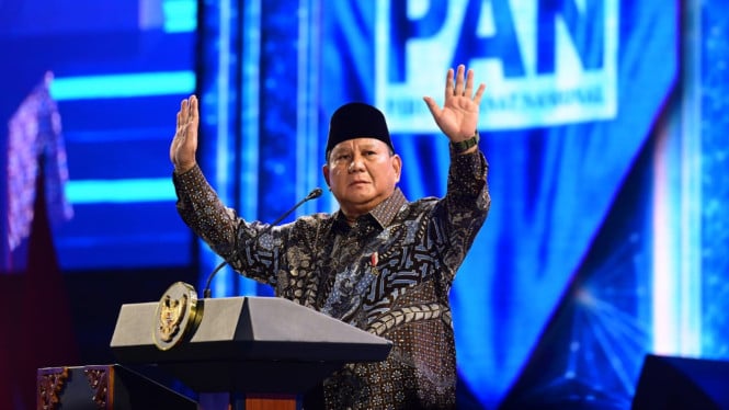Prabowo Bercanda di Perayaan PAN, Minta Dipanggil 'Mas Bowo' Daripada Presiden
