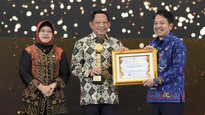 Kemendagri Dinobatkan sebagai Pelopor Pemanfaatan Data Statistik untuk Pembangunan Berkelanjutan