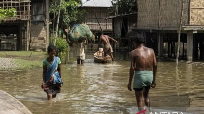Musim Hujan Ganas di India Utara: 56 Nyawa Melayang, Ribuan Rumah Hancur Lebur