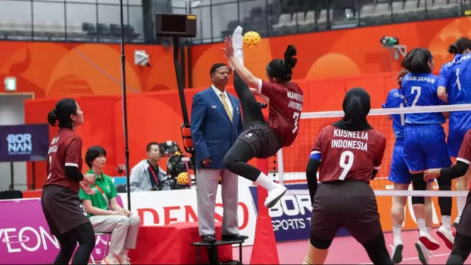 Mimpi Emas Sepak Takraw Putri Indonesia Terhenti di Semifinal, Raih Medali Perunggu Asian Games 2026