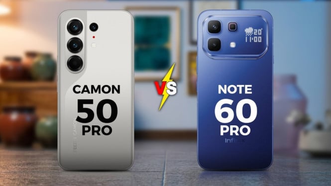 Tecno Camon 50 Pro Lawan Infinix Note 60 Pro: Smartphone Mid-Range Mana yang Lebih Layak Dibeli?