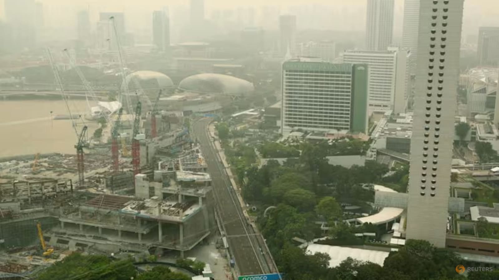 Asap Tebal Mengancam Sirkuit Marina Bay, F1 Singapura Siap Hadapi Krisis Kualitas Udara