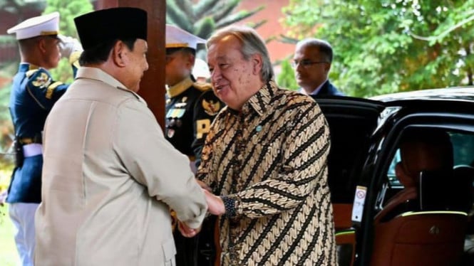 Presiden Prabowo Sambut Hangat Sekjen PBB di Hambalang, Bakal Ada Pertemuan Penting