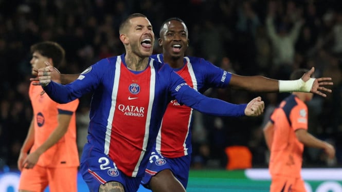 PSG Bikin Barcelona Terjatuh dari Tahta, Gemilang di Parc des Princes